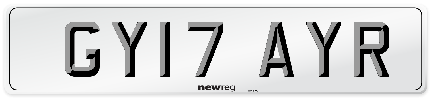 GY17 AYR Number Plate from New Reg